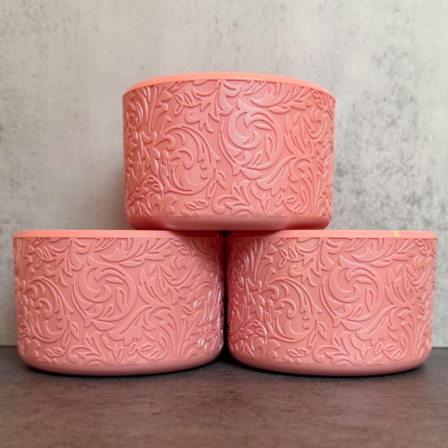 The Baroque Collection - Tea Rose - Silicone Tumbler Boot 20-40oz
