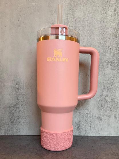 The Baroque Collection - Tea Rose - Silicone Tumbler Boot 20-40oz