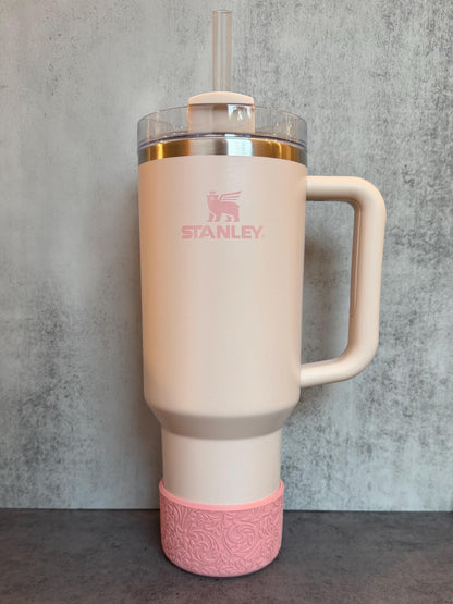 The Baroque Collection - Tea Rose - Silicone Tumbler Boot 20-40oz