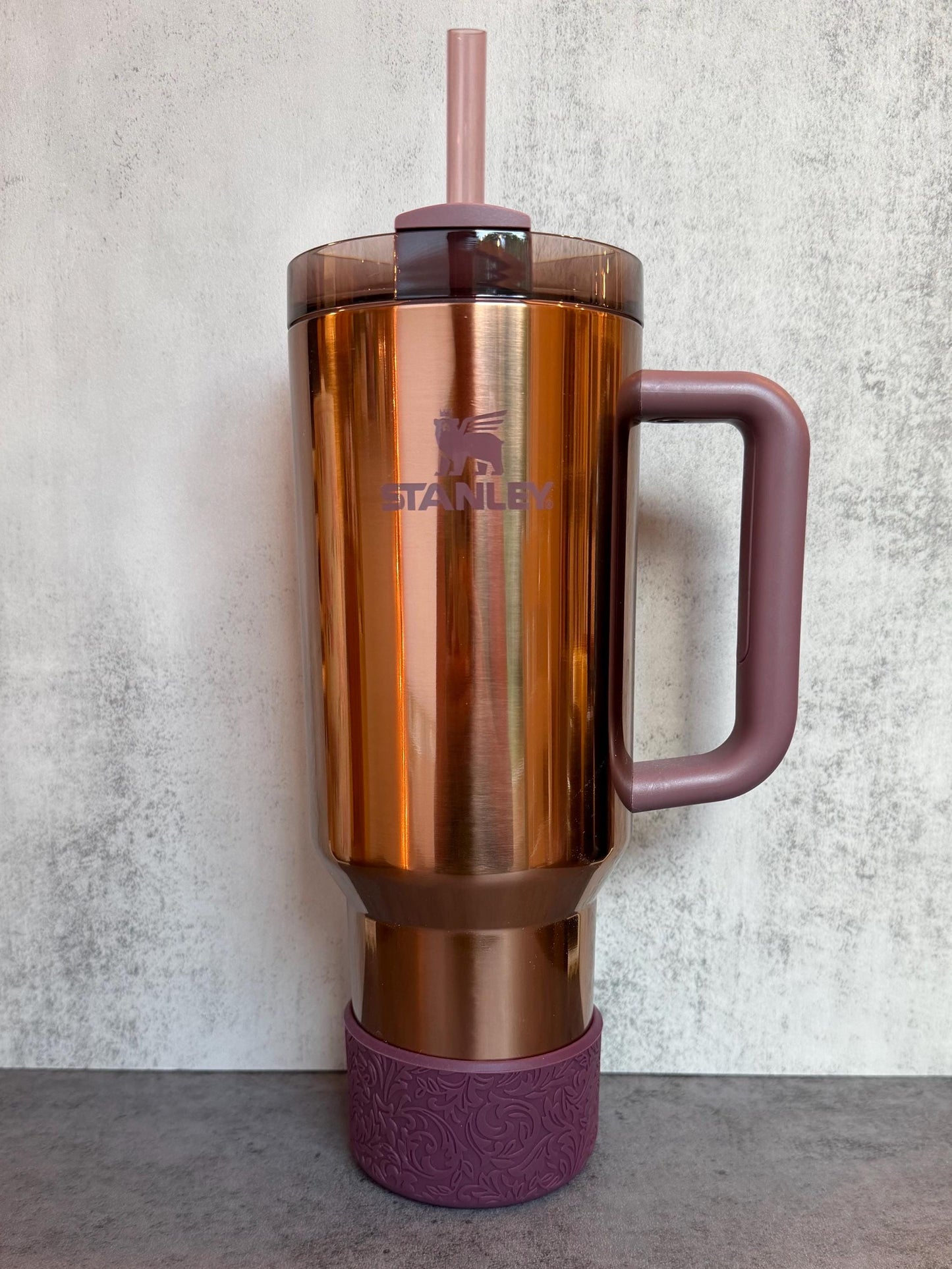 The Baroque Collection - Plum - Silicone Tumbler Boot 20-40oz