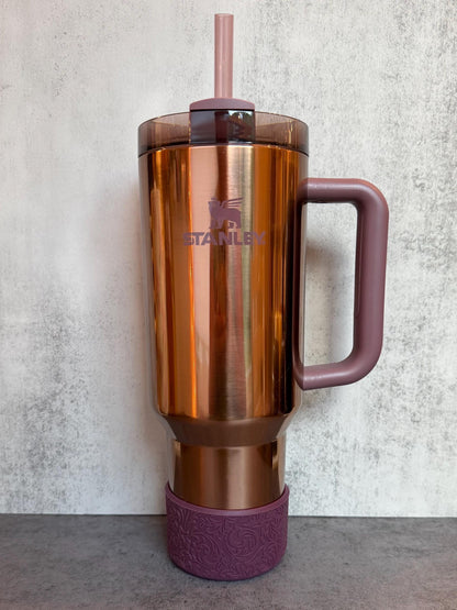 The Baroque Collection - Plum - Silicone Tumbler Boot 20-40oz