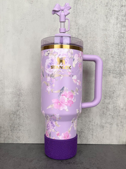 The Baroque Collection - Amethyst - Silicone Tumbler Boot 20-40oz