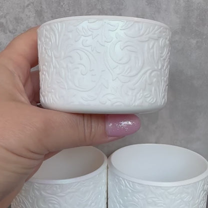 The Baroque Collection - Blanc Shimmer - Silicone Tumbler Boot 20-40oz