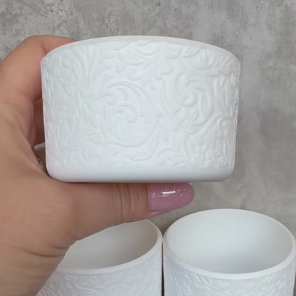 The Baroque Collection - Blanc - Silicone Stanley Tumbler Boot 20-40oz