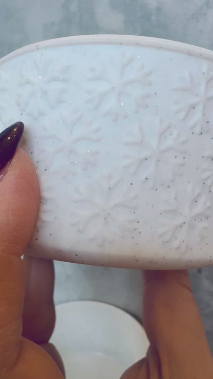 Glitter Snowflake - Silicone Tumbler Boot 20-40oz