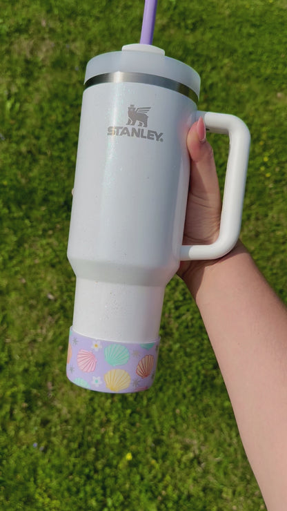 Summer Seashells - Silicone Stanley Tumbler Boot 20-40oz